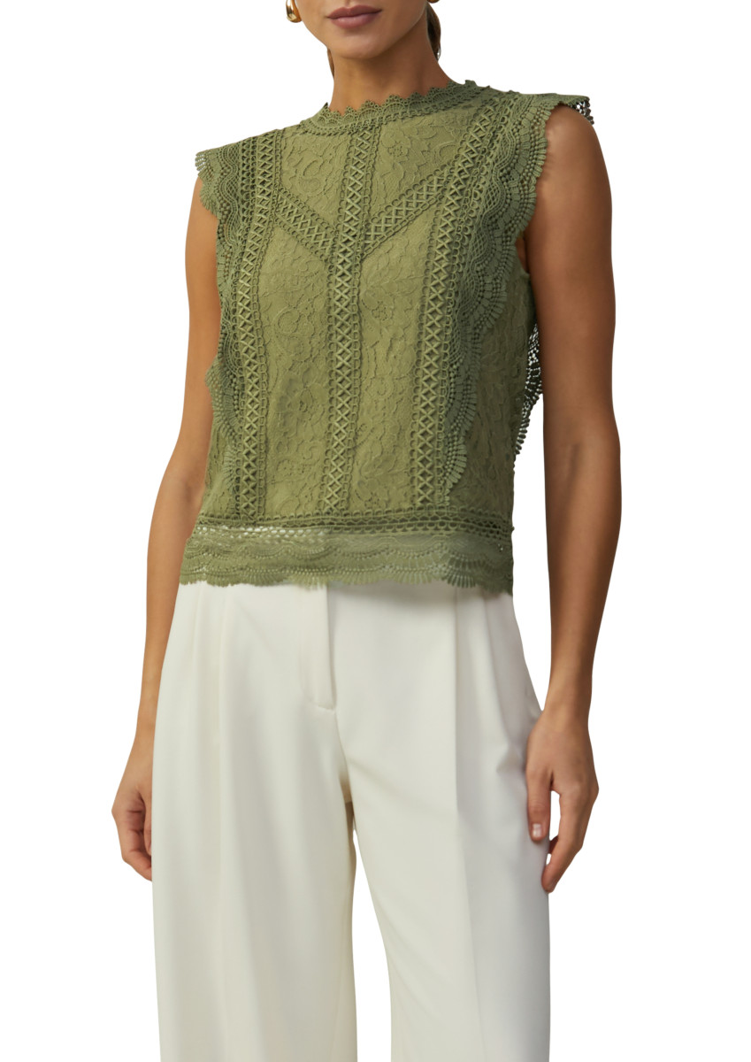 Bluse aus Spitze
