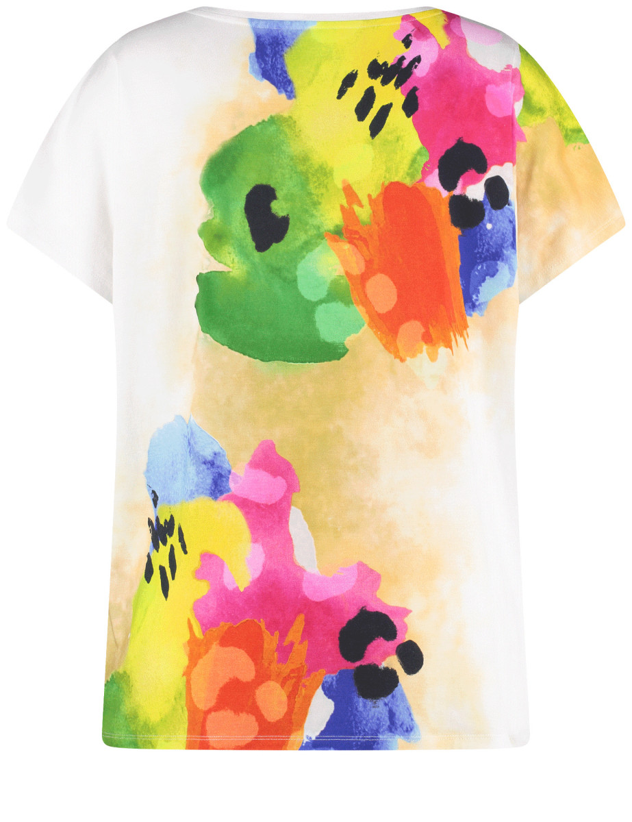 T-Shirt mit gerafftem Saum