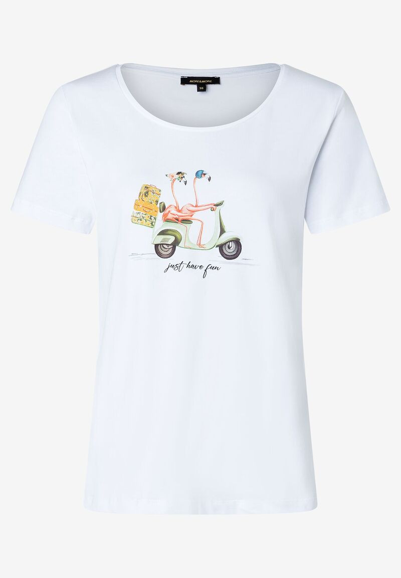 T-Shirt mit Flamingo