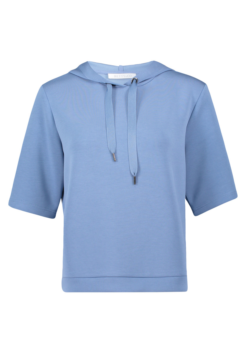 Sweatshirt mit 1/2 Arm blau