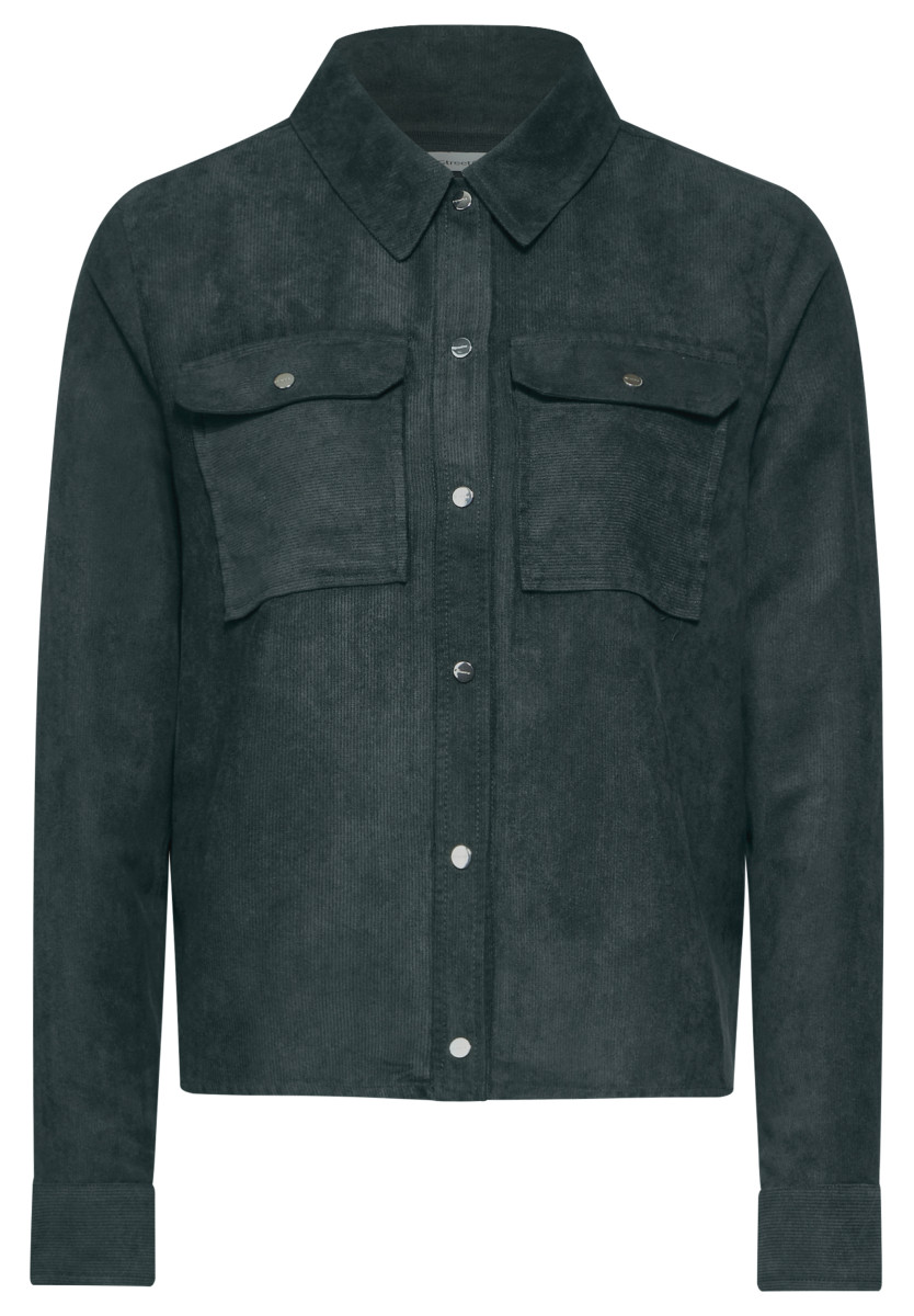 Kurzes Overshirt Grün