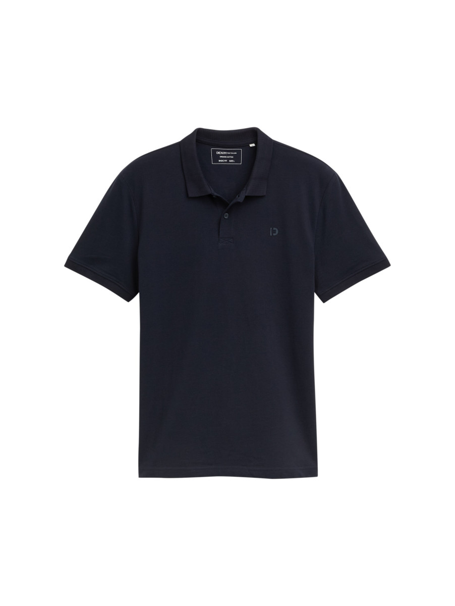 Piqué Poloshirt blau