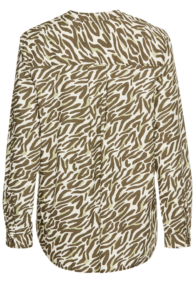 Langarm-Bluse mit Allover-Print