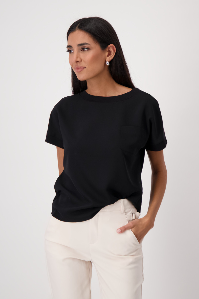 Blusenshirt mit Brusttasche