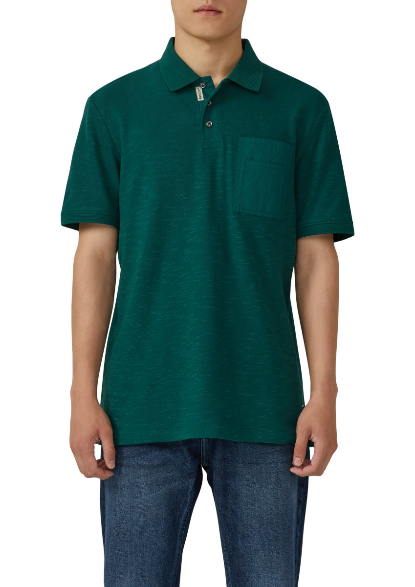 Poloshirt aus strukturiertem Jersey