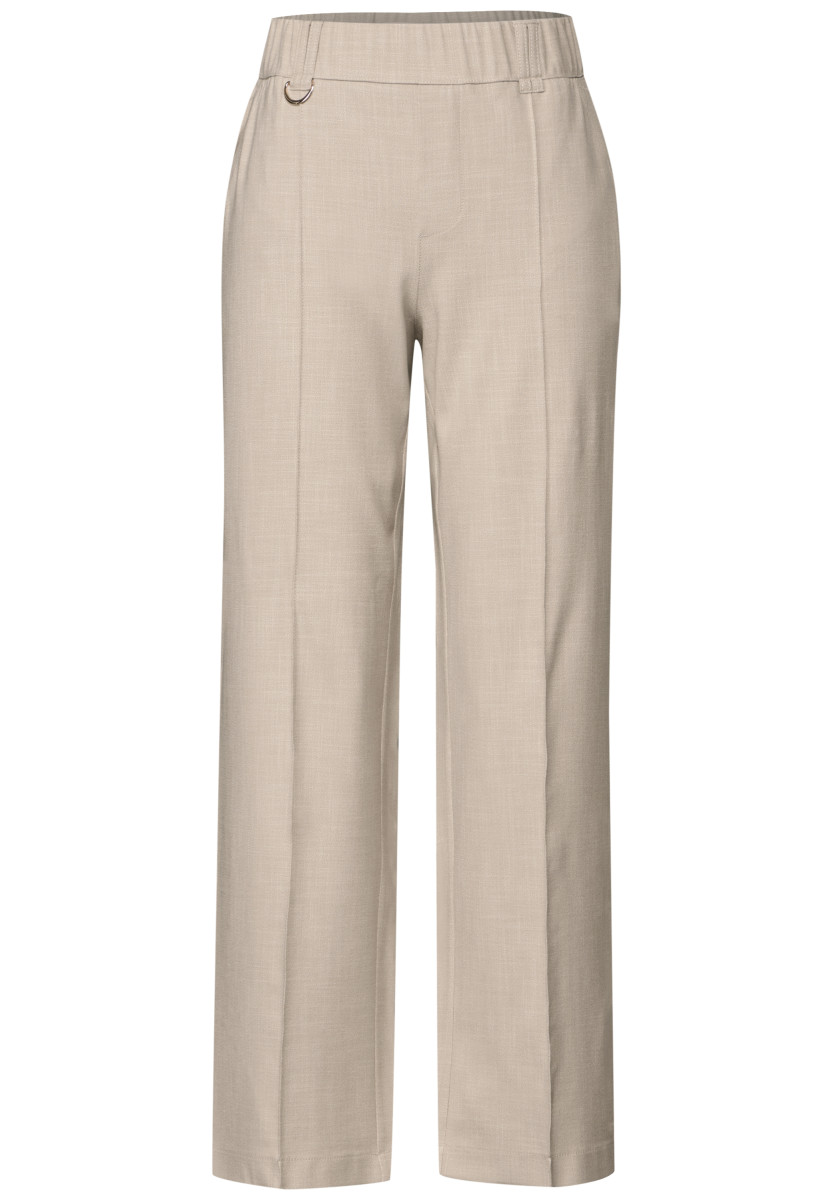 Straight Leg Melange-Hose