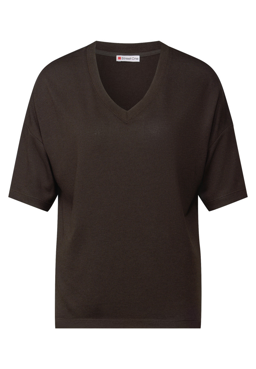 Strickshirt braun
