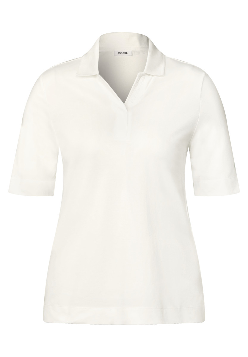 Piquée Poloshirt weiß