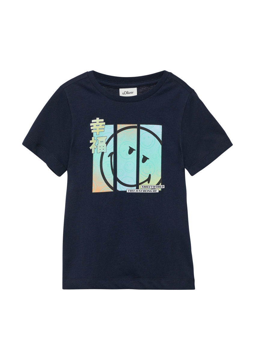 Baumwoll-T-Shirt blau