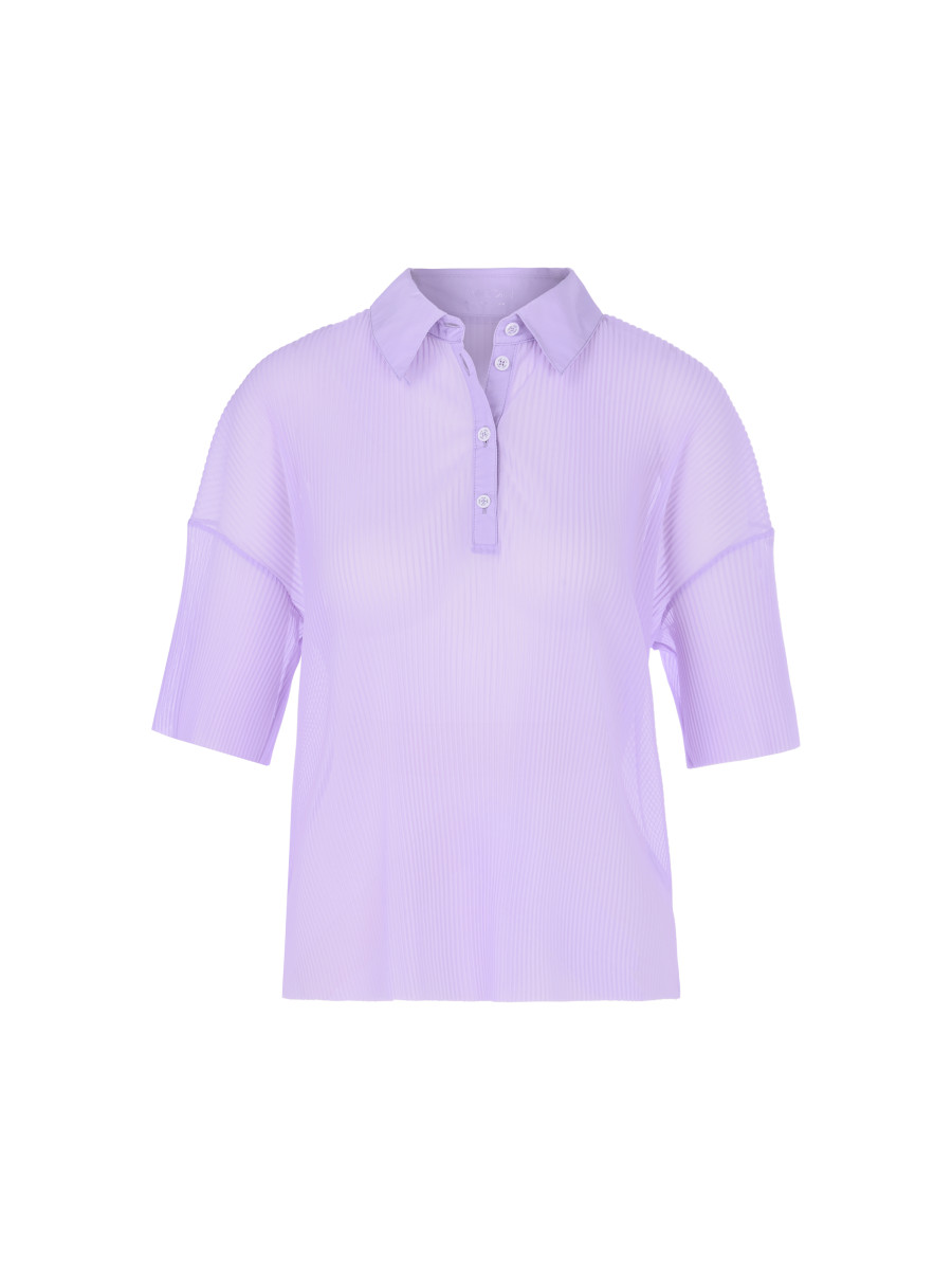 Plissiertes Polo-Shirt