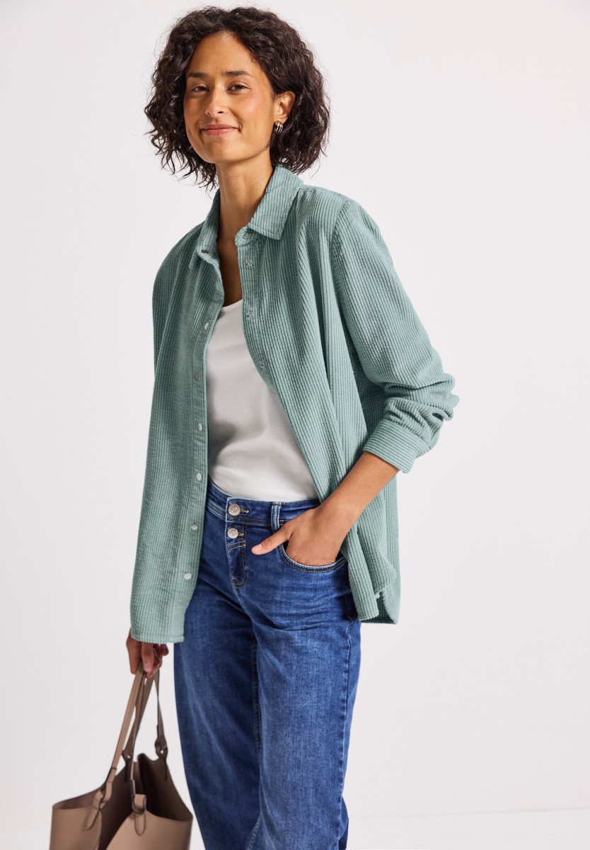 Cord Longbluse