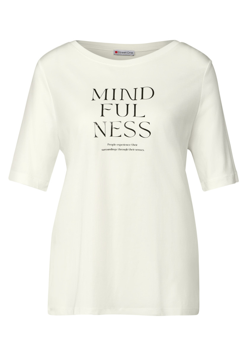 Softes Shirt mit Wording weiß