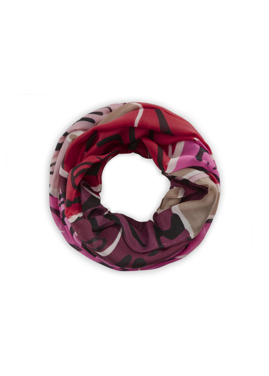Loop aus recyceltem Polyeste rot