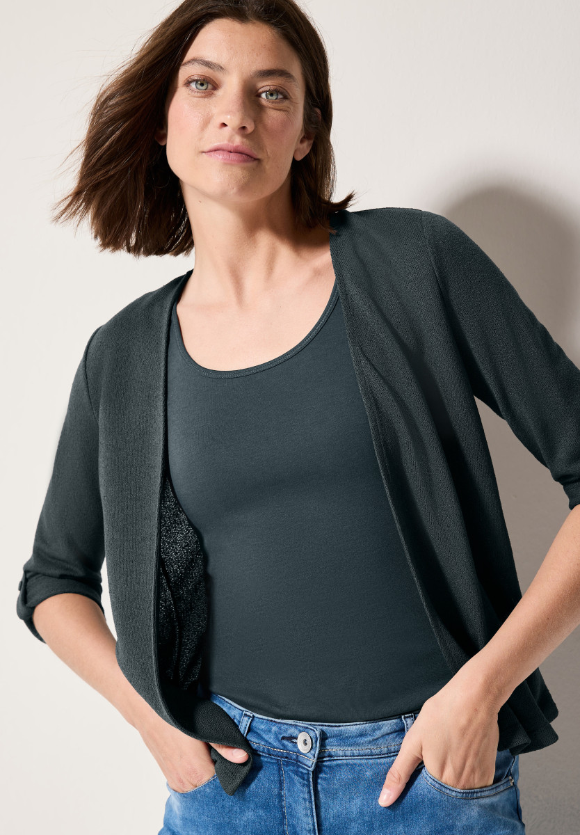 Offene Strukturjacke
