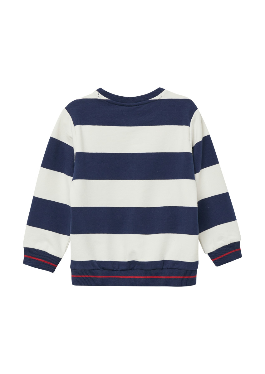 Sweatshirt mit Rippbündchen