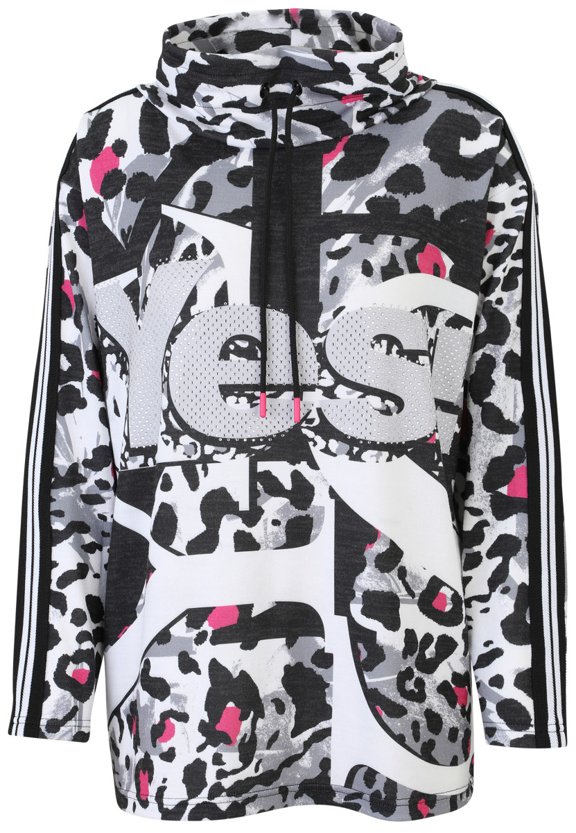 Shirt-Pulli mit Leo-Print