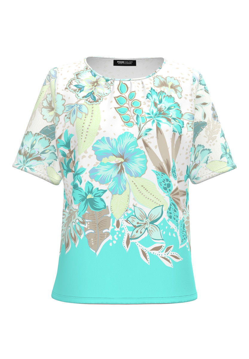 Shirt mit Panneauxprint