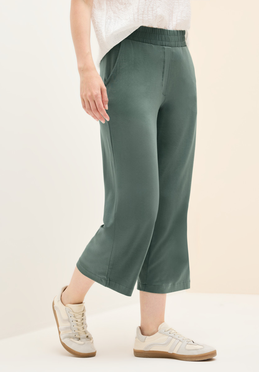 Wide Leg Jersey-Hose