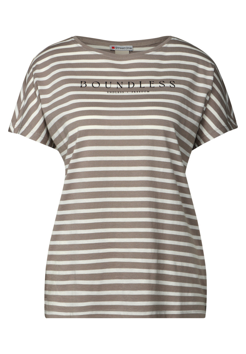 Streifenshirt mit Wording