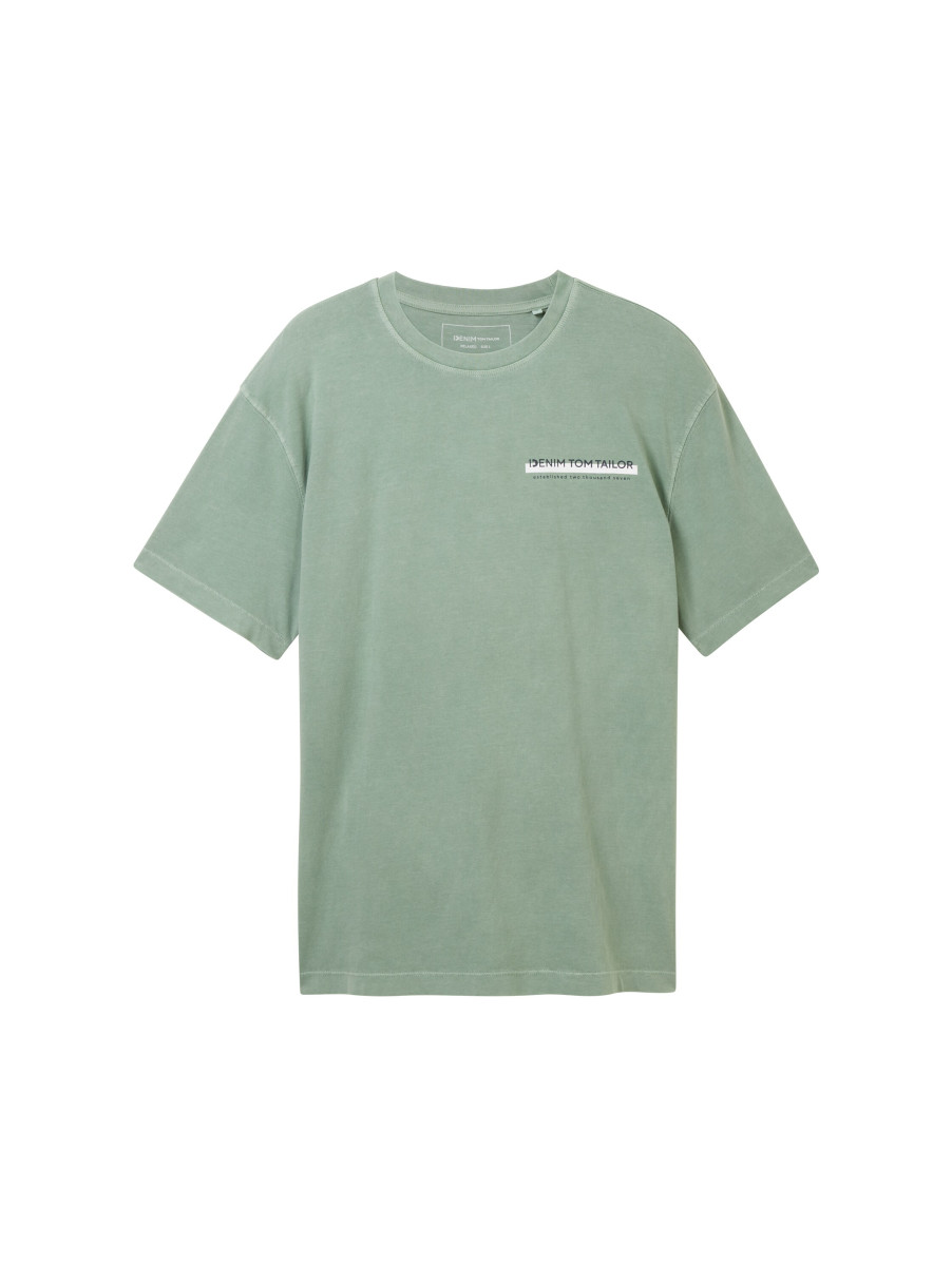 T-Shirt mit Logoprint Grün