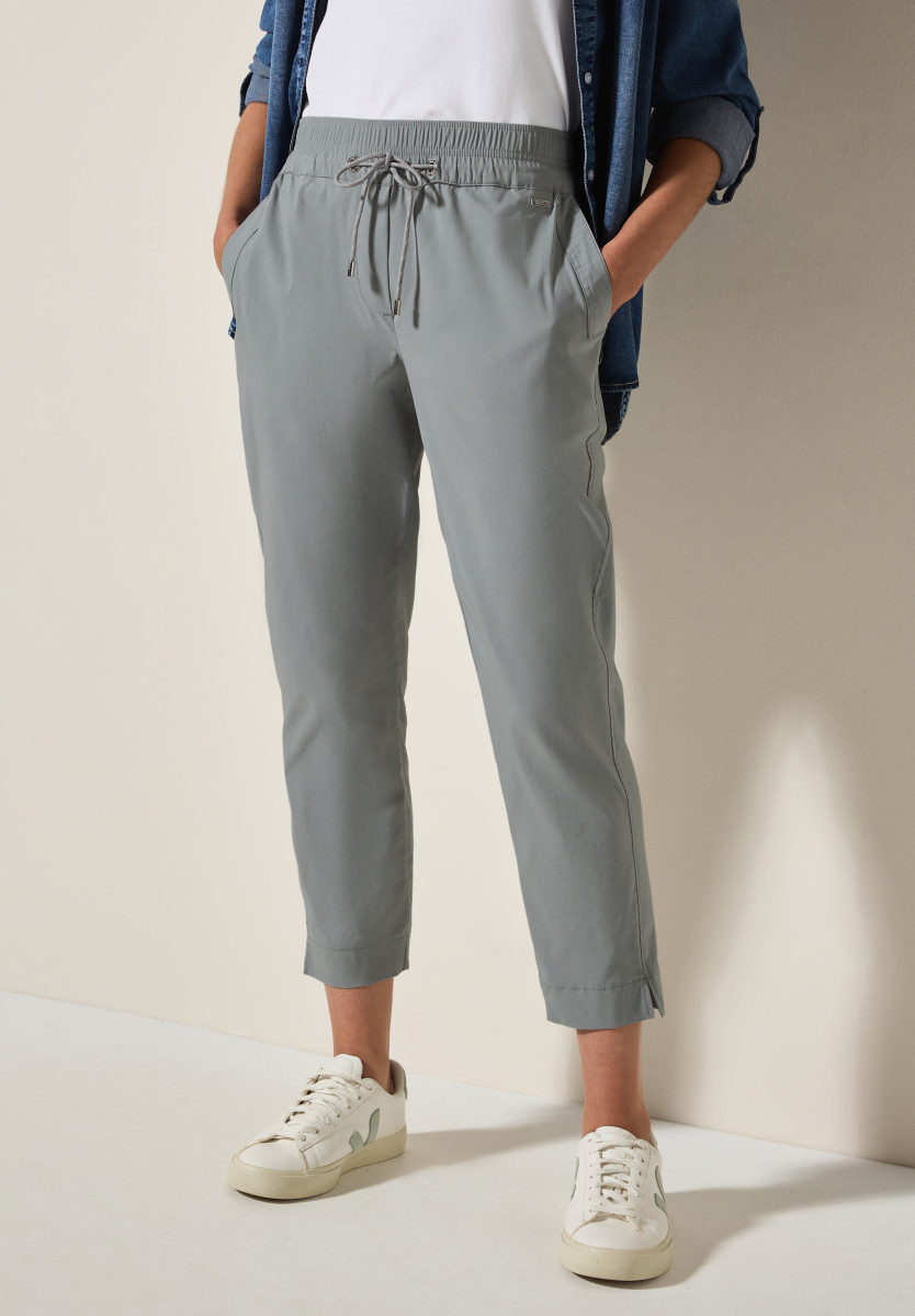 Hose im Casual Fit grau