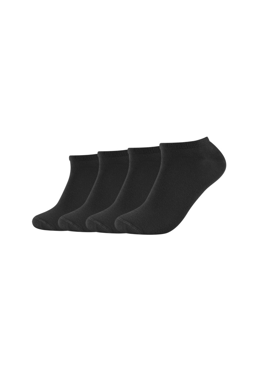 Unisex Sneaker Socken (4 Paar) schwarz