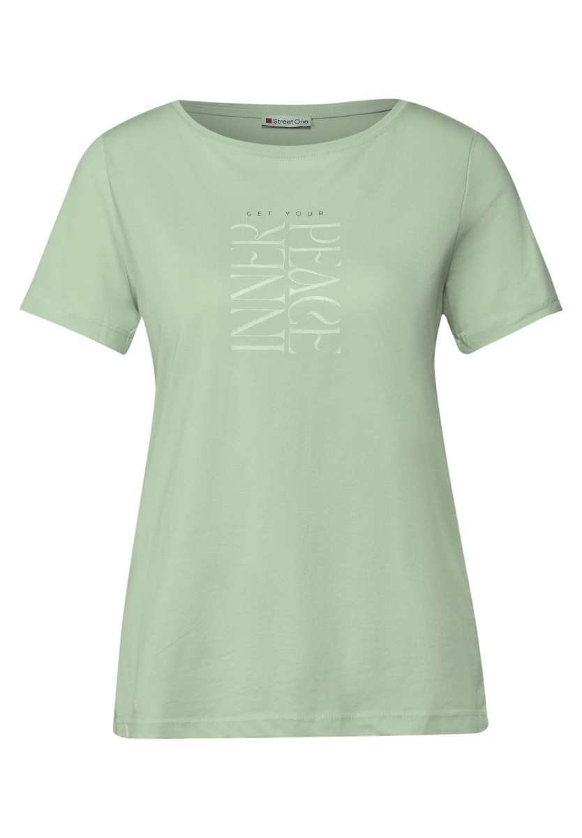 T-Shirt mit Wording Print