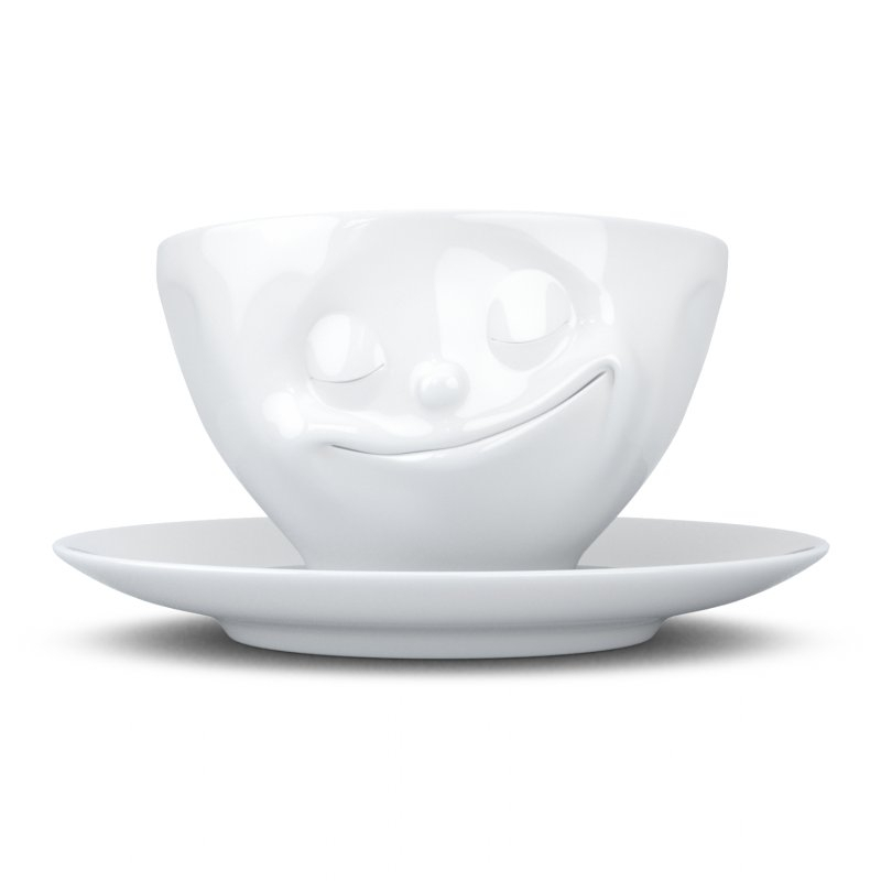 Kaffee-Tasse "glücklich"