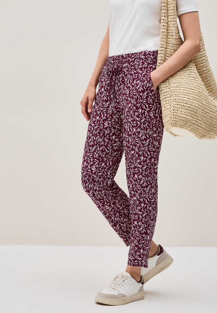 Gemusterte Loose Fit Hose