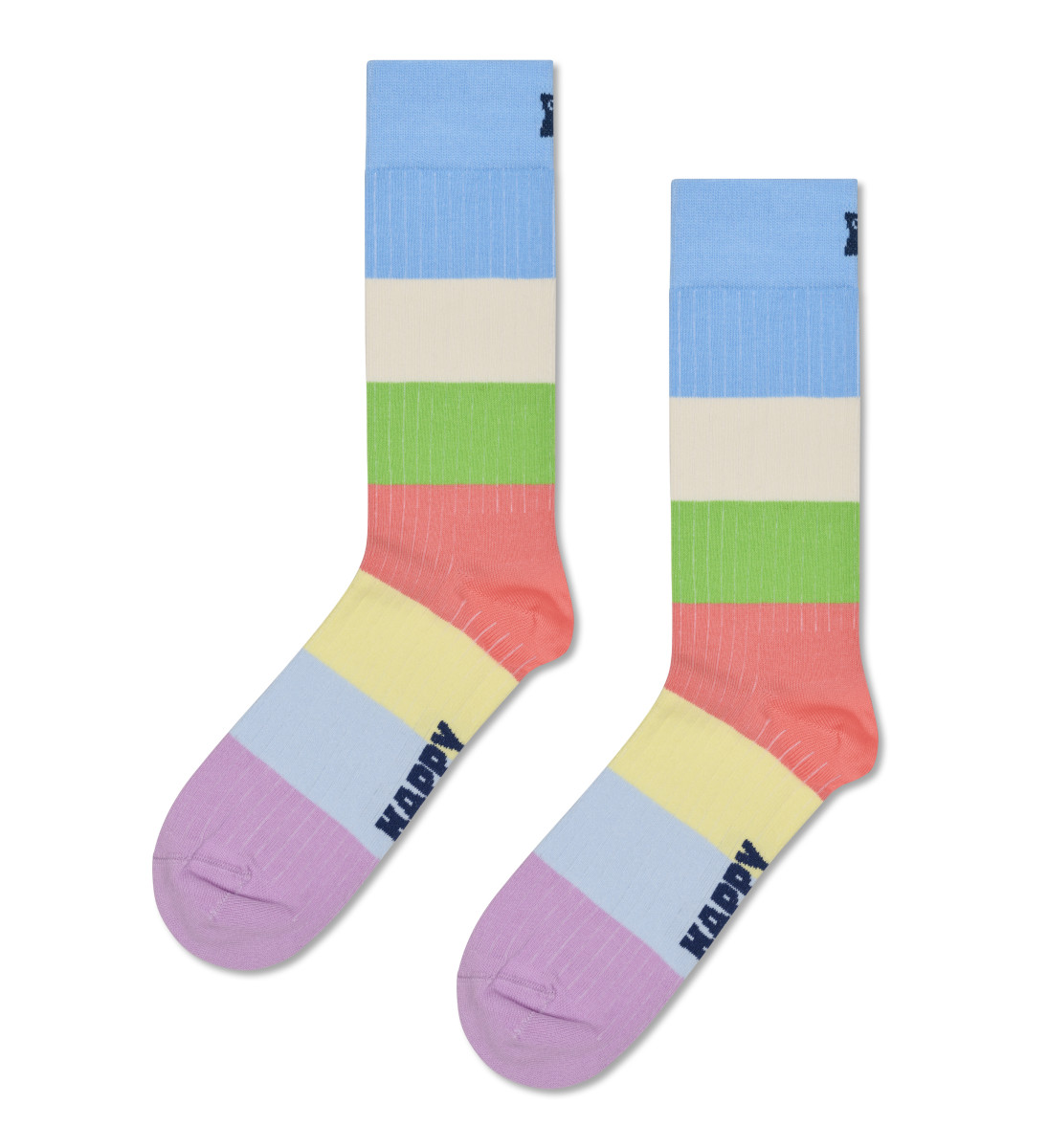 Bunte, gestreifte Socken