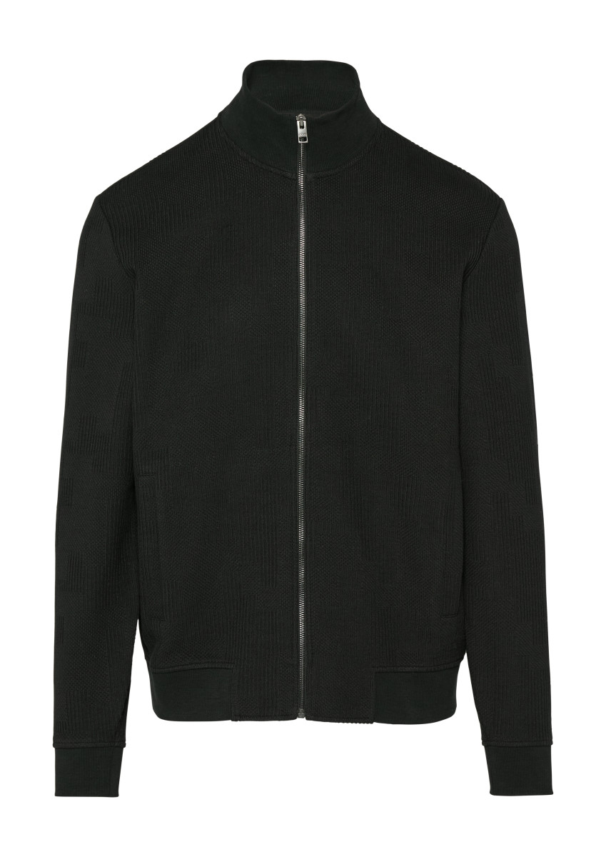 Sweatjacke aus Jacquard