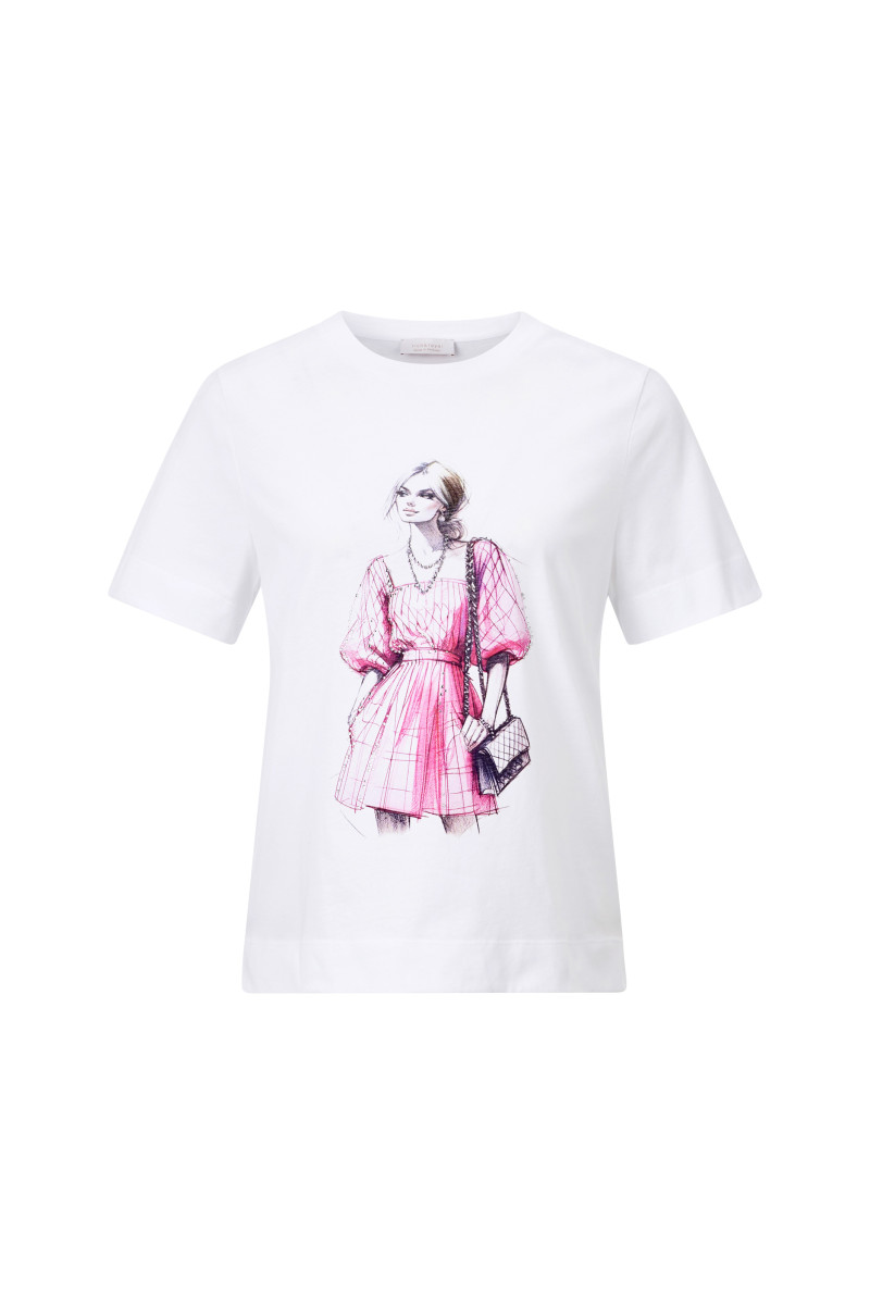 T-Shirt mit Fashion-Illustration