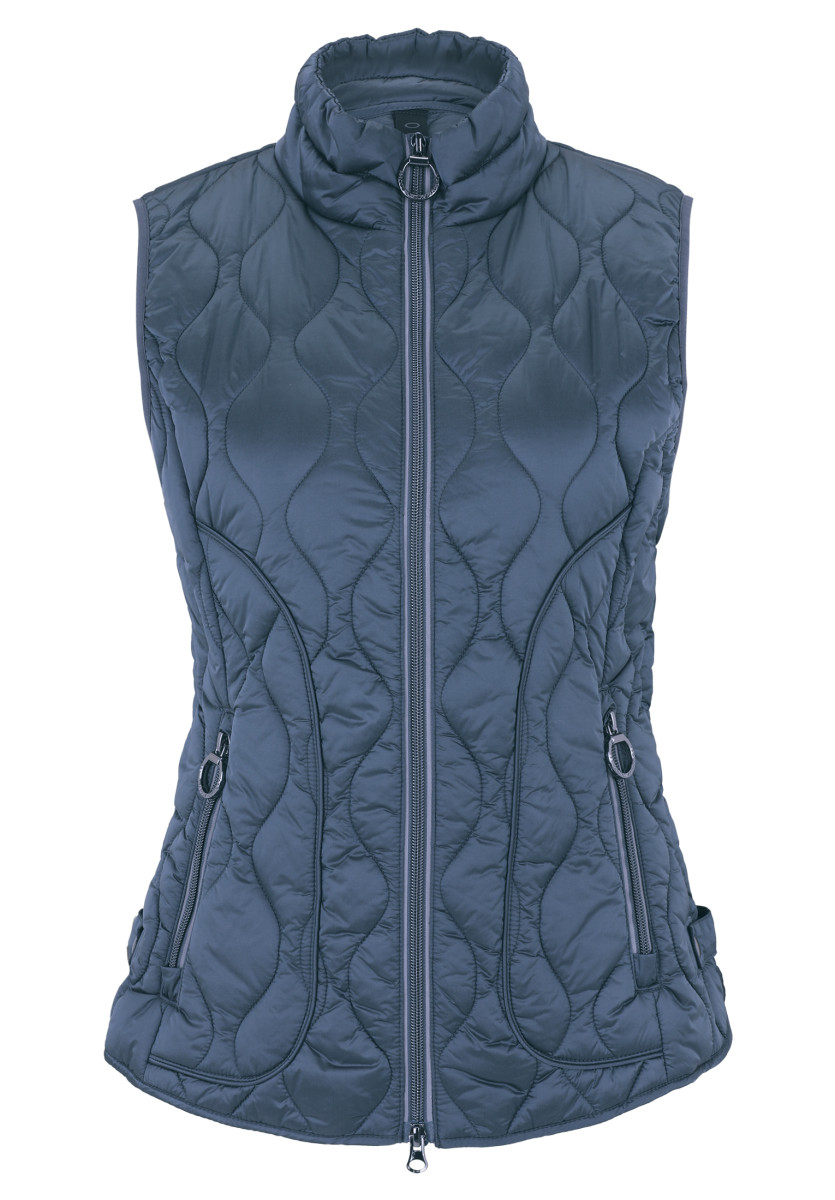 Steppweste blau