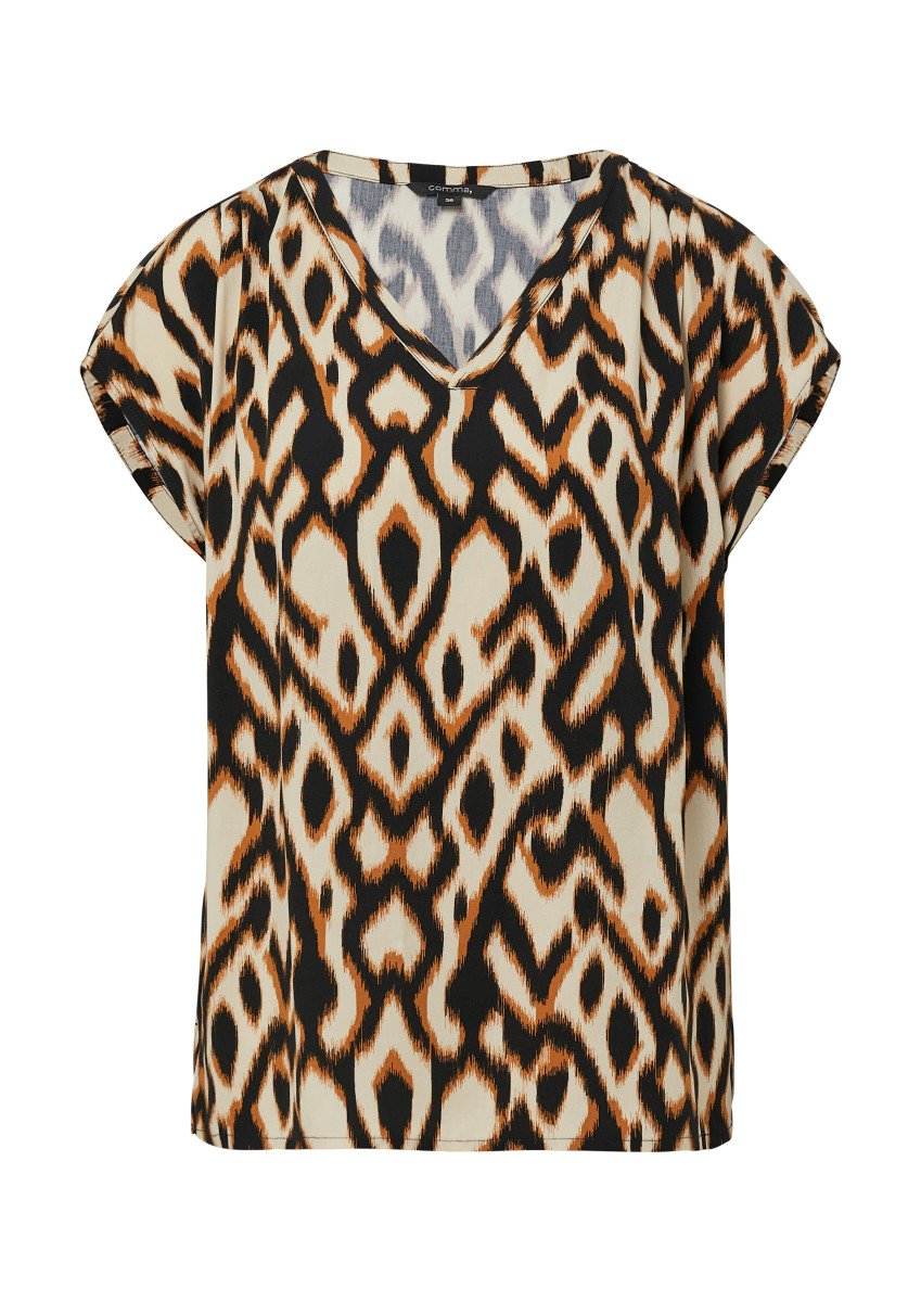 Bluse mit All-over-Print