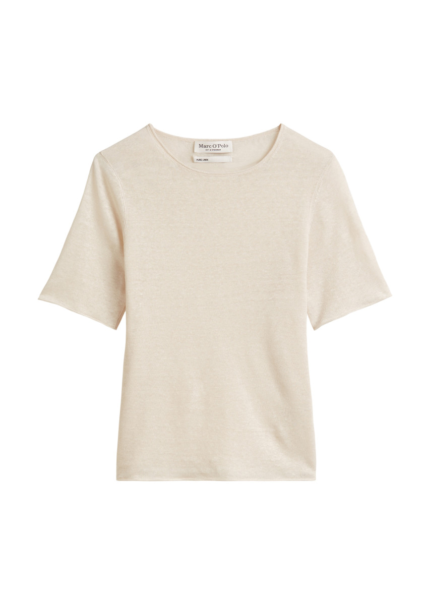 Feinstrick-Pullover hellgrau