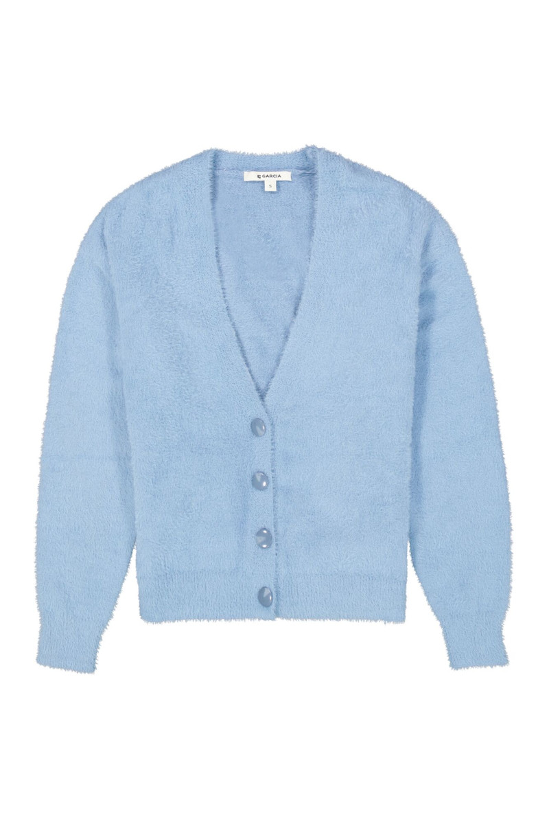 Strickjacke blau