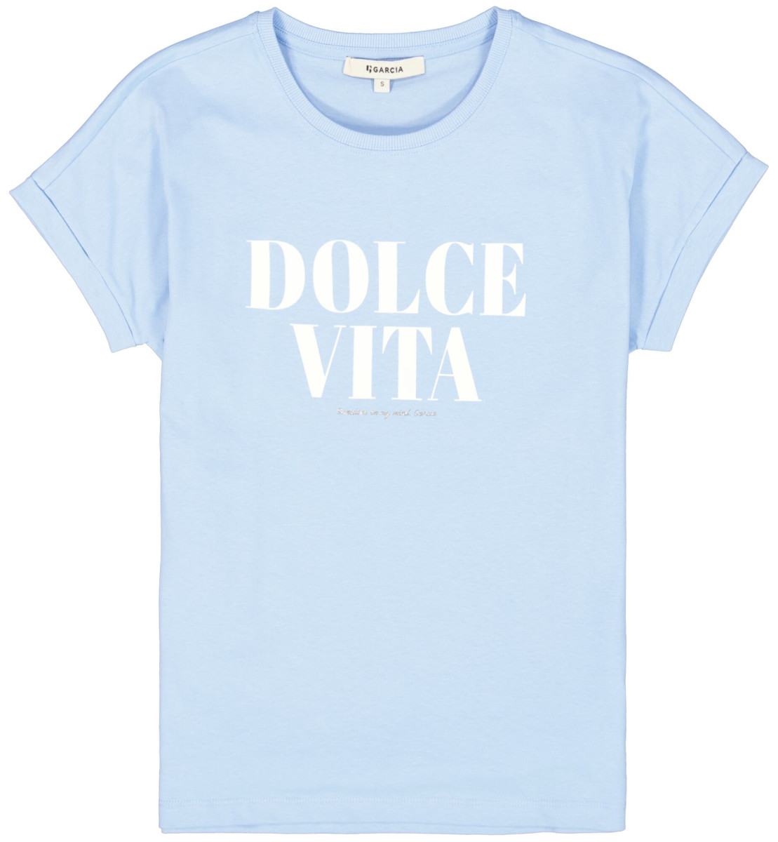 T-Shirt mit Frontprint blau