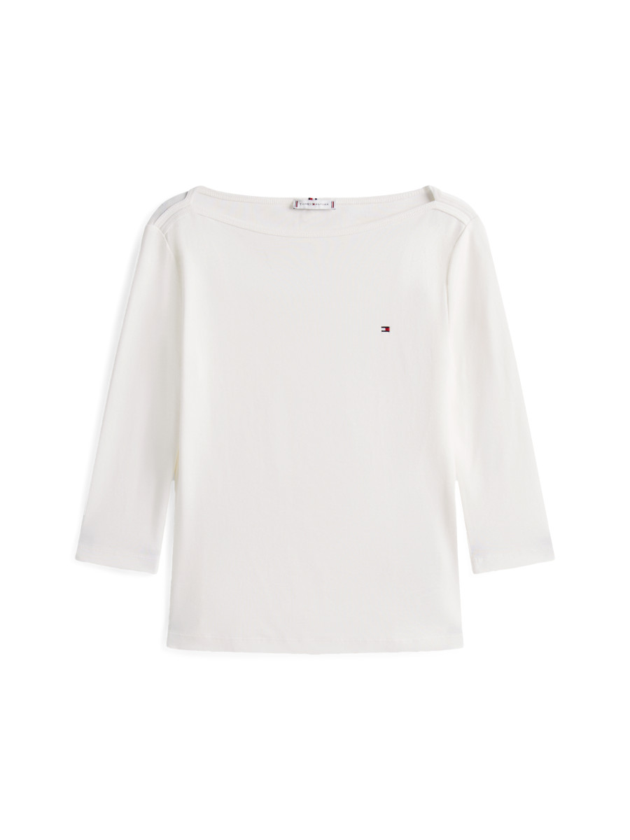 Shirt mit 3/4-Arm weiß