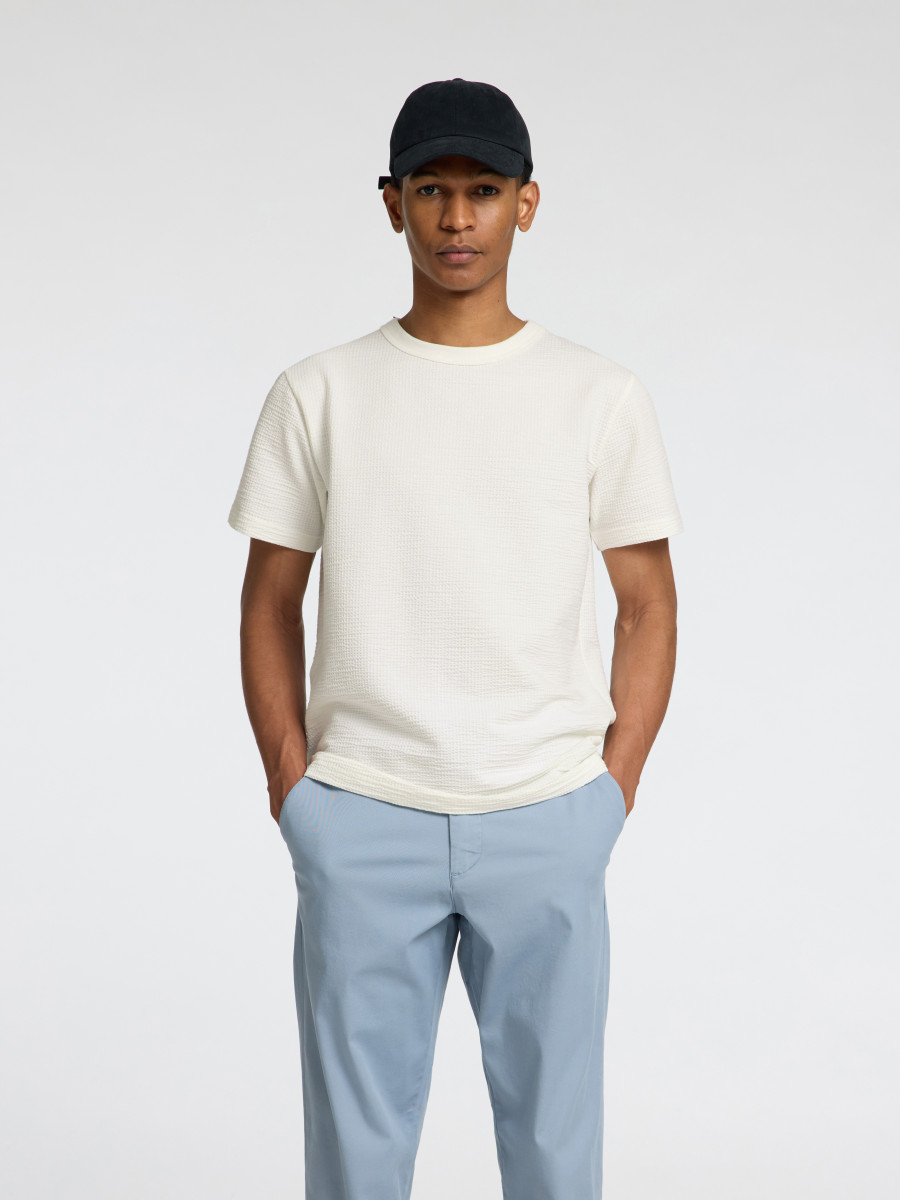 Seersucker-T-Shirt