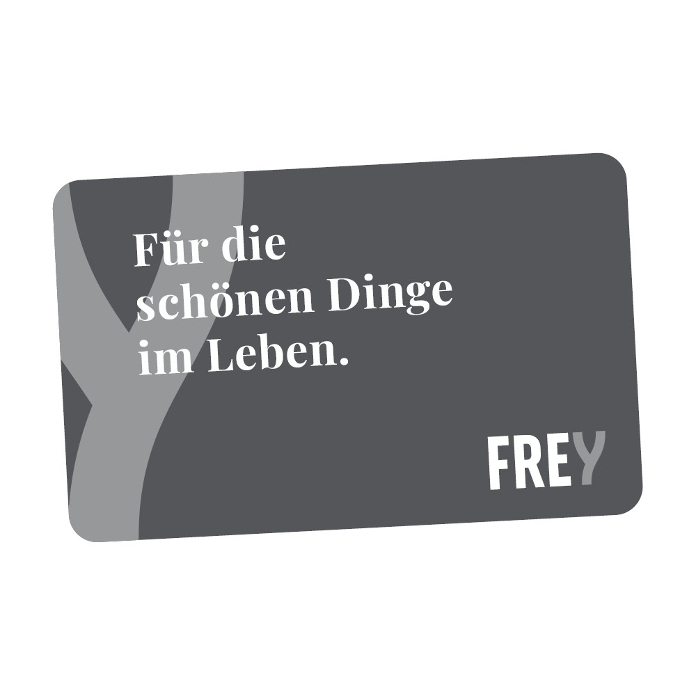 Geschenkkarte "FREY Mode" silber