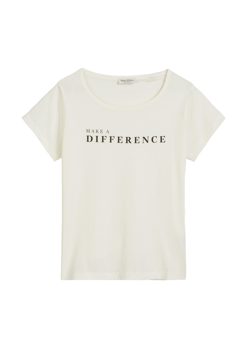 Print-T-Shirt weiß