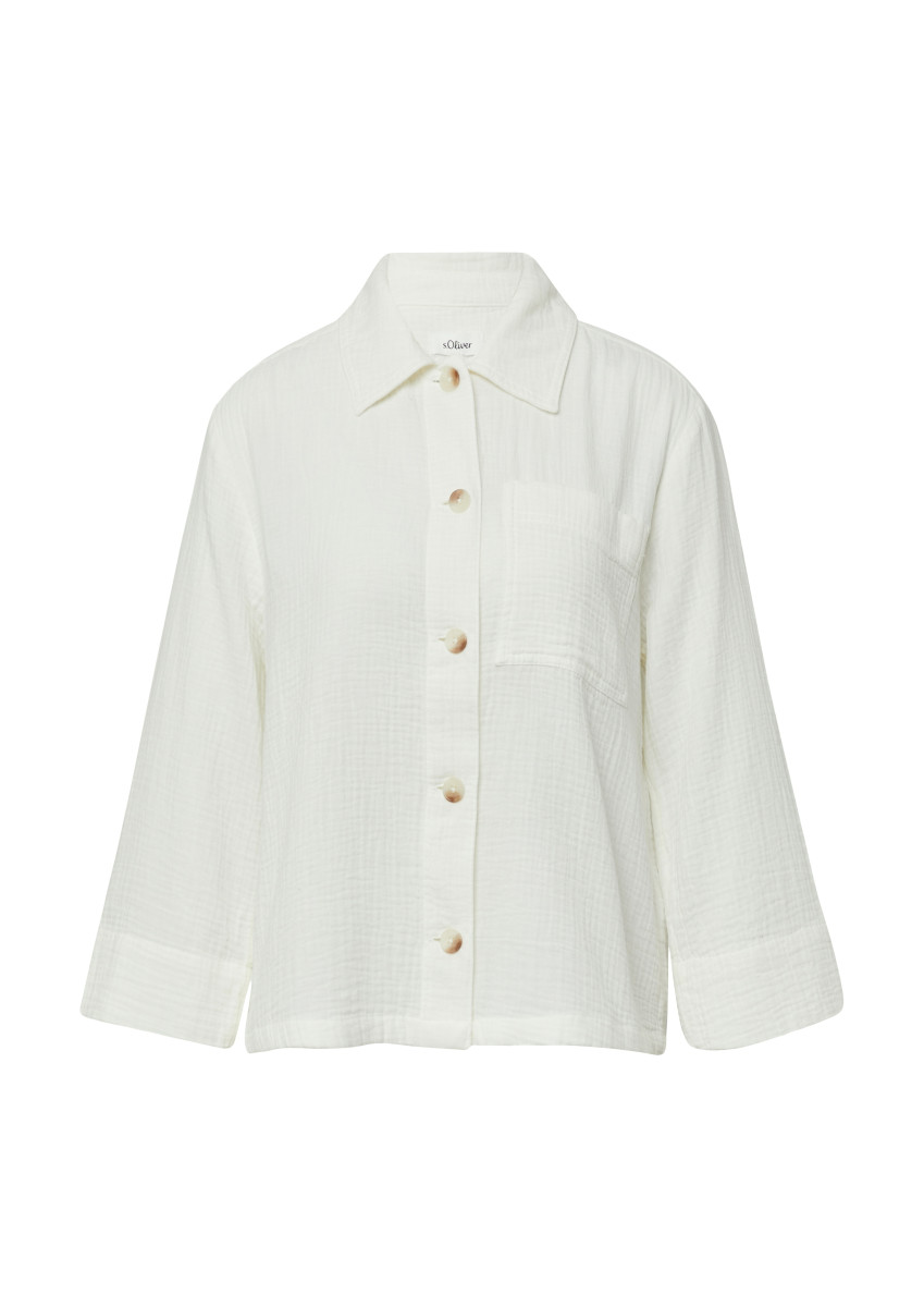 Blusen-Overshirt aus Musselin
