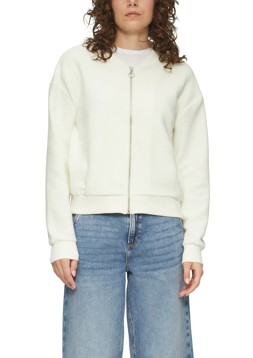 Sweatjacke im Blouson-Style