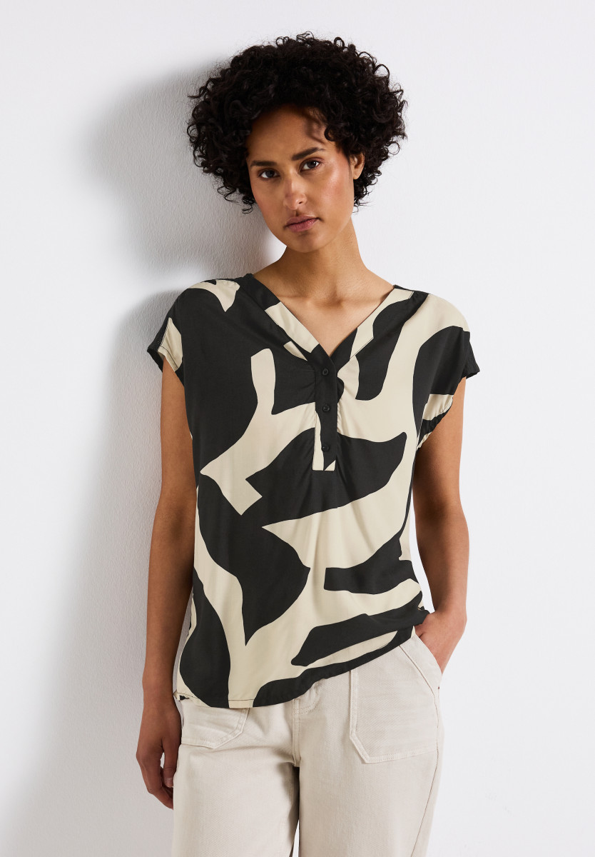Gemusterte Bluse