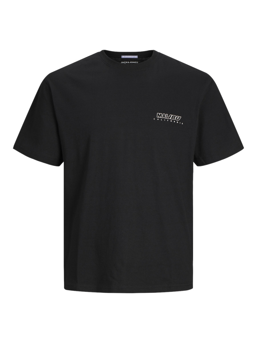 T-Shirt mit Rückenprint schwarz