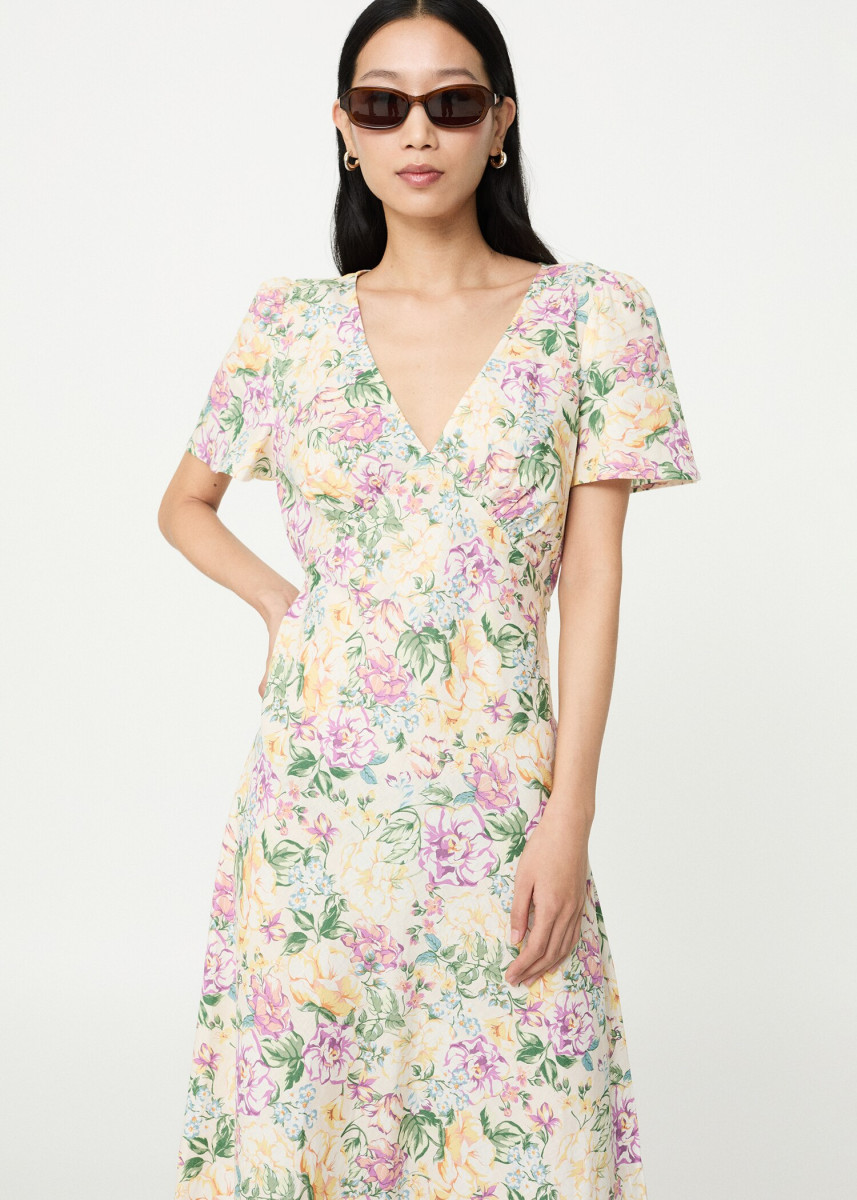 Kleid mit Blumen-Print